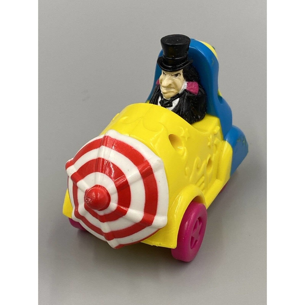 Vtg 1991‎ Batman’s PENGUIN Character Figure 1991 Car TOY W/ Swirl Umbrella 3”